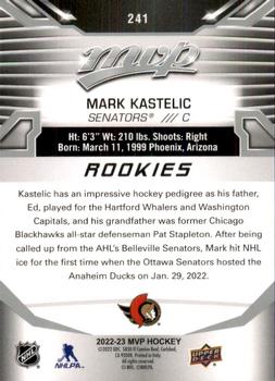 2022-23 Upper Deck MVP - Silver Script #241 Mark Kastelic Back