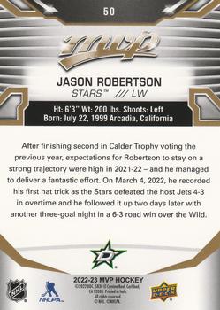 2022-23 Upper Deck MVP - Gold Script #50 Jason Robertson Back