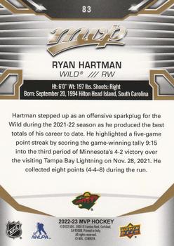 2022-23 Upper Deck MVP - Gold Script #83 Ryan Hartman Back