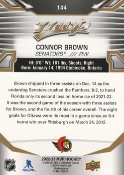 2022-23 Upper Deck MVP - Gold Script #144 Connor Brown Back