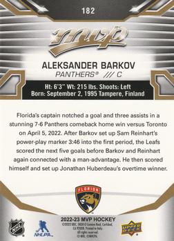 2022-23 Upper Deck MVP - Gold Script #182 Aleksander Barkov Back