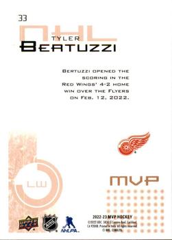 2022-23 Upper Deck MVP - 20th Anniversary #33 Tyler Bertuzzi Back