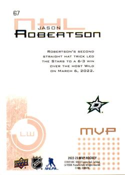 2022-23 Upper Deck MVP - 20th Anniversary #67 Jason Robertson Back