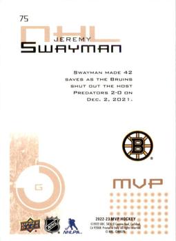 2022-23 Upper Deck MVP - 20th Anniversary #75 Jeremy Swayman Back