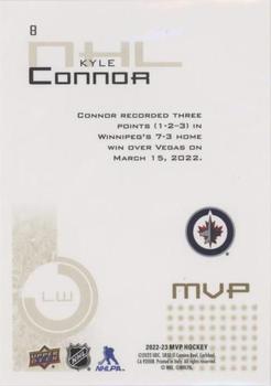 2022-23 Upper Deck MVP - 20th Anniversary Gold Script #8 Kyle Connor Back