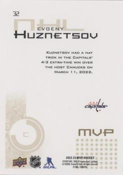 2022-23 Upper Deck MVP - 20th Anniversary Gold Script #32 Evgeny Kuznetsov Back