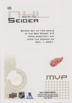 2022-23 Upper Deck MVP - 20th Anniversary Gold Script #69 Moritz Seider Back