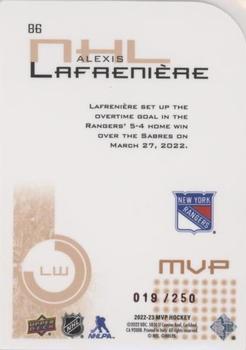 2022-23 Upper Deck MVP - Colors and Contours #86 Alexis Lafreniere Back