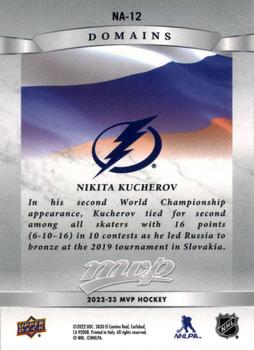 2022-23 Upper Deck MVP - Domains #NA-12 Nikita Kucherov Back