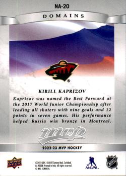 2022-23 Upper Deck MVP - Domains #NA-20 Kirill Kaprizov Back