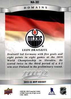 2022-23 Upper Deck MVP - Domains #NA-30 Leon Draisaitl Back