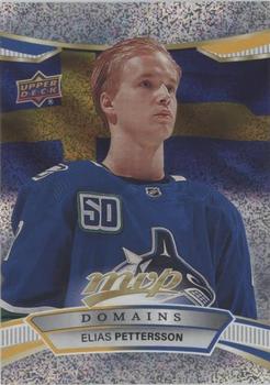 2022-23 Upper Deck MVP - Domains Gold #NA-4 Elias Pettersson Front