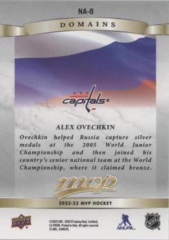 2022-23 Upper Deck MVP - Domains Gold #NA-8 Alex Ovechkin Back