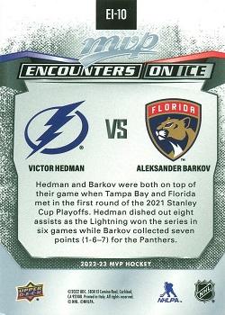 2022-23 Upper Deck MVP - Encounters on Ice #EI-10 Victor Hedman / Aleksander Barkov Back