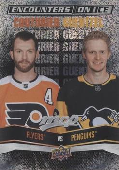 2022-23 Upper Deck MVP - Encounters on Ice #EI-13 Sean Couturier / Jake Guentzel Front