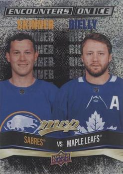 2022-23 Upper Deck MVP - Encounters on Ice Gold #EI-12 Jeff Skinner / Morgan Rielly Front