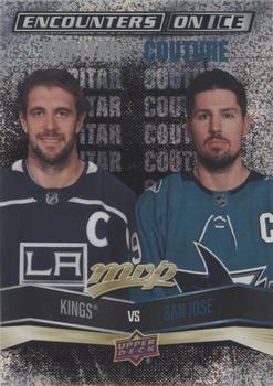 2022-23 Upper Deck MVP - Encounters on Ice Gold #EI-16 Anze Kopitar / Logan Couture Front