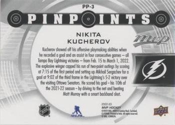 2022-23 Upper Deck MVP - Pinpoints Gold #PP-3 Nikita Kucherov Back
