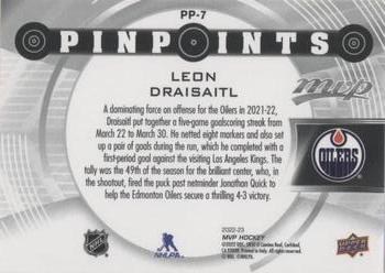 2022-23 Upper Deck MVP - Pinpoints Gold #PP-7 Leon Draisaitl Back