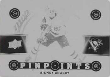 2022-23 Upper Deck MVP - Pinpoints Printing Plates Black #PP-2 Sidney Crosby Front