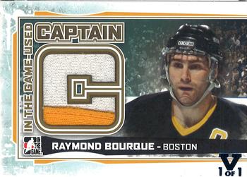 2015-16 In The Game Final Vault - 2013-14 In The Game-Used - Captain C Gold (Blue Vault Stamp) #CC-05 Ray Bourque Front