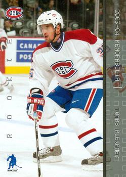 2003-04 Be A Player Update - 2003-04 Be A Player Memorabilia Update #214 Tomas Plekanec Front