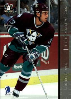 2003-04 Be A Player Update - 2003-04 Be A Player Memorabilia Update #215 Mark Popovic Front