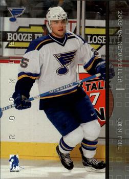 2003-04 Be A Player Update - 2003-04 Be A Player Memorabilia Update #247 John Pohl Front