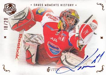 2021-22 Legendary Cards Saves Help - Saves Moments History Cooper Auto #SMH-7 Jakub Kovar Front
