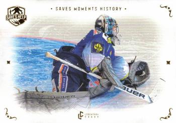 2021-22 Legendary Cards Saves Help - Saves Moments History Gold #SMH-4 Sasu Hovi Front