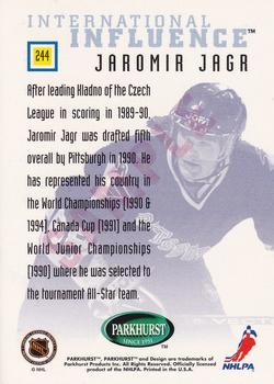 1995-96 Parkhurst International - Samples #244 Jaromir Jagr Back