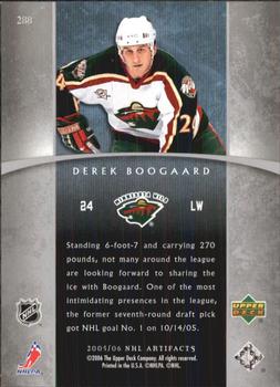  (CI) Derek Boogaard Hockey Card 2008-09 Panini