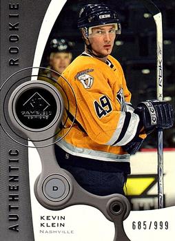 2005-06 Upper Deck Rookie Update - 2005-06 SP Game Used Update #220 Kevin Klein Front