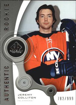 2005-06 Upper Deck Rookie Update - 2005-06 SP Game Used Update #224 Jeremy Colliton Front