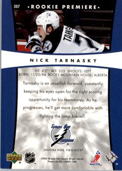 2005-06 Upper Deck Rookie Update - 2005-06 Upper Deck Trilogy Update #307 Nick Tarnasky Back