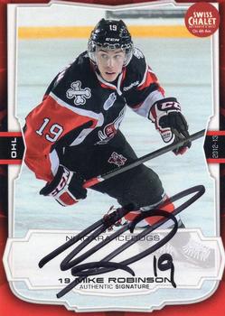 2012-13 Extreme Niagara IceDogs (OHL) Autographs #12 Mike Robinson Front