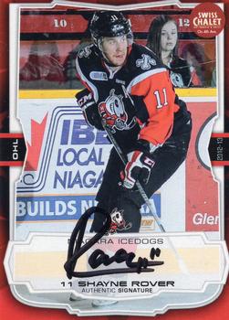 2012-13 Extreme Niagara IceDogs (OHL) Autographs #18 Shayne Rover Front