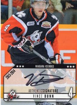 2013-14 Extreme Niagara IceDogs (OHL) Autographs #3 Vince Dunn Front