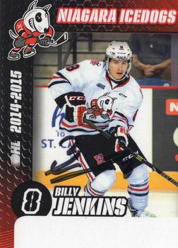 2014-15 Niagara IceDogs (OHL) Autographs #NNO Billy Jenkins Front