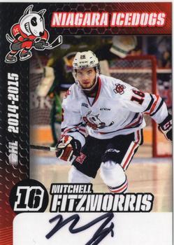 2014-15 Niagara IceDogs (OHL) Autographs #NNO Mitchell Fitzmorris Front