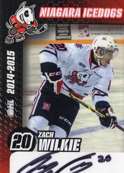 2014-15 Niagara IceDogs (OHL) Autographs #NNO Zach Wilkie Front