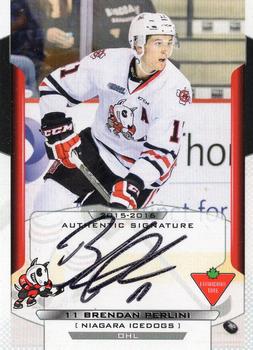2015-16 Extreme Niagara IceDogs (OHL) Autographs #7 Brendan Perlini Front