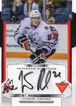 2015-16 Extreme Niagara IceDogs (OHL) Autographs #15 Pavel Jenys Front