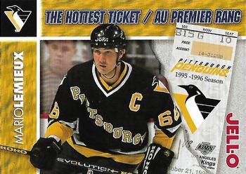 1995-96 Kraft - Jell-O Pudding The Hottest Ticket #NNO Mario Lemieux  Front