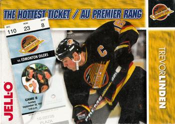 1995-96 Kraft - Jell-O Pudding The Hottest Ticket #NNO Trevor Linden  Front