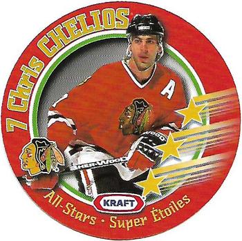 1995-96 Kraft - Kraft Peanut Butter All-Stars Discs #NNO Chris Chelios  Front