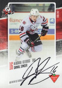 2016-17 Extreme Canadian Tire Niagara IceDogs (OHL) Autographs #NNO Danial Singer Front