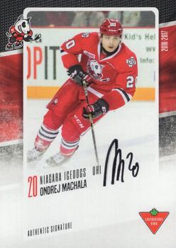 2016-17 Extreme Canadian Tire Niagara IceDogs (OHL) Autographs #NNO Ondrej Machala Front