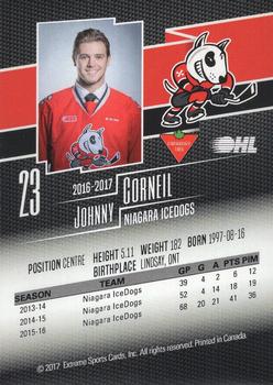 2016-17 Extreme Canadian Tire Niagara IceDogs (OHL) Autographs #NNO Johnny Corneil Back