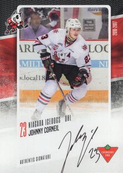 2016-17 Extreme Canadian Tire Niagara IceDogs (OHL) Autographs #NNO Johnny Corneil Front